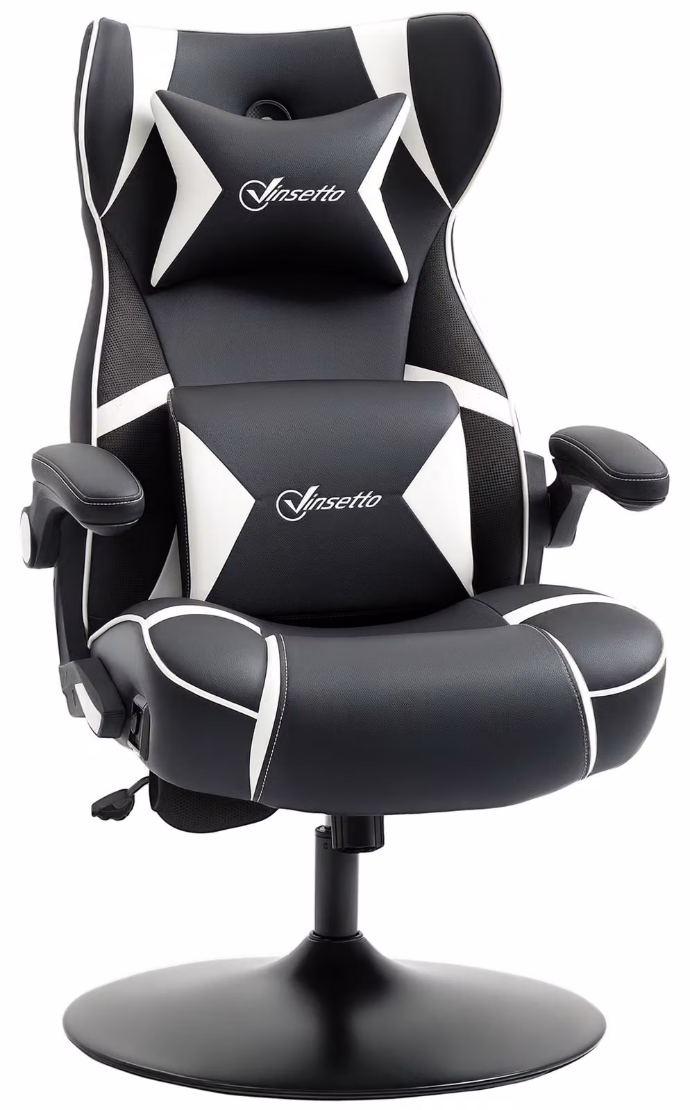 Vinsetto: poltrona da gaming con funzione oscillante, poltrona da gaming con altoparlanti, sedia da ufficio in PU