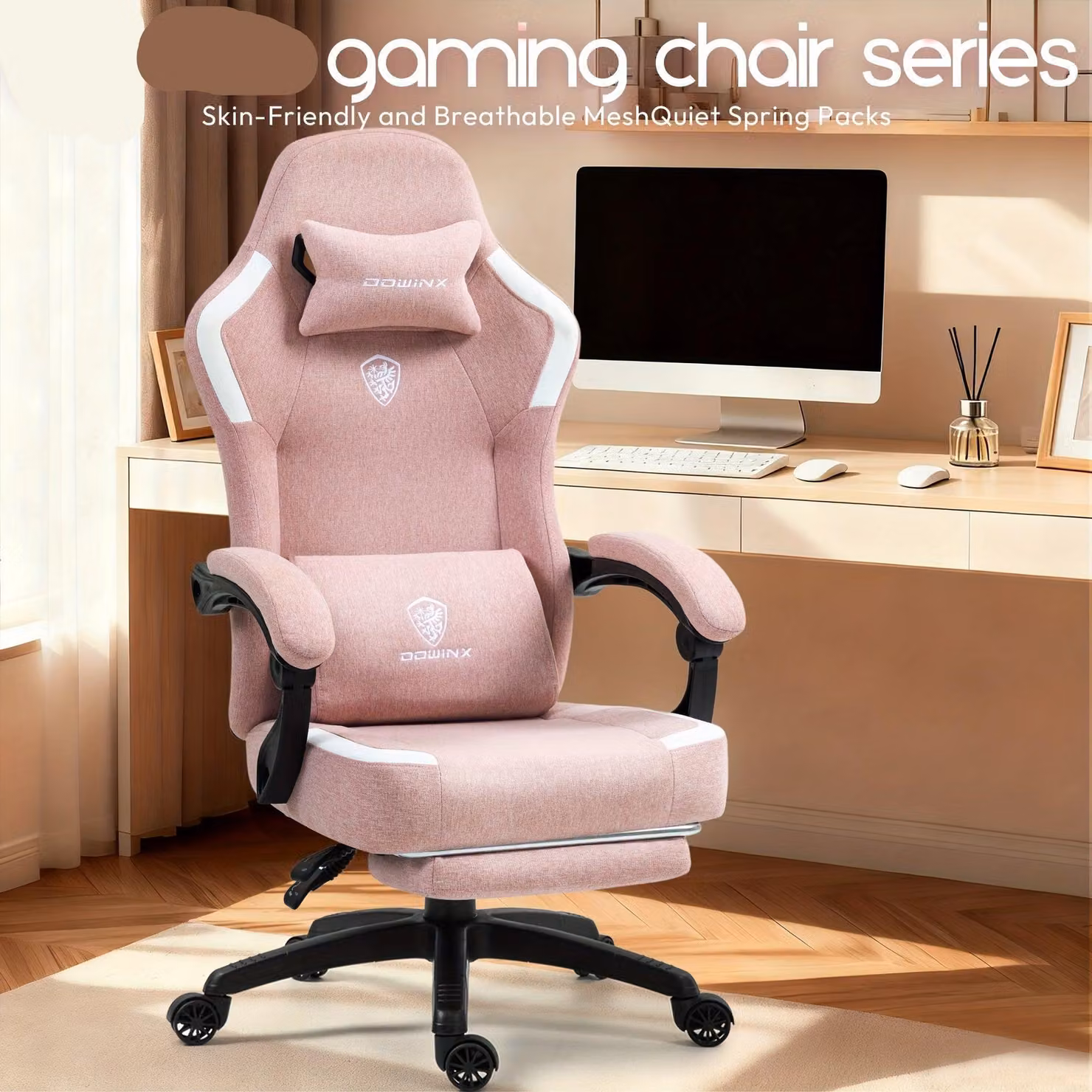 Sedia da gaming - Sedia da ufficio - Sedia per computer - Sedia da gaming - Sedia da ufficio - Ergonomica, con supporto per la testa e per la zona lombare