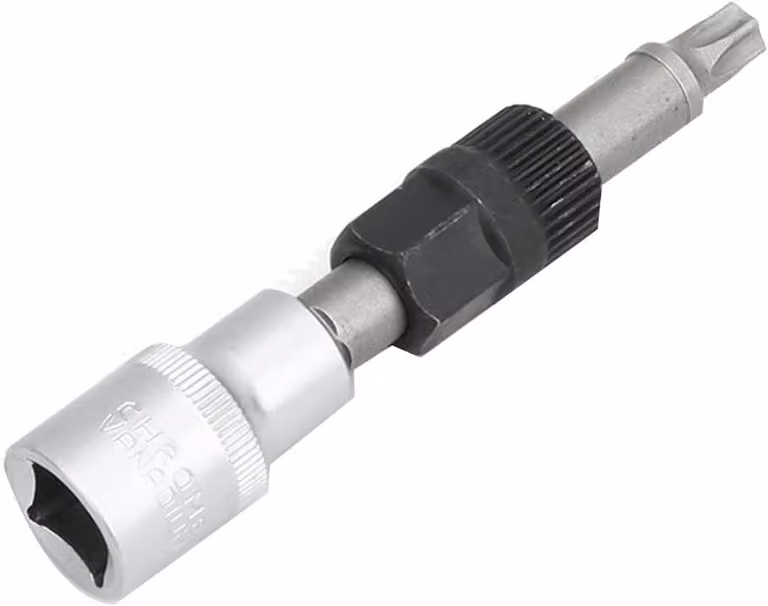 Chiave a bussola aperta da 10 mm x 12 mm, per pulegge di cinghie di alternatori, ideale per la riparazione di veicoli