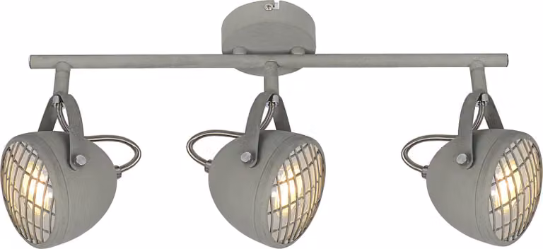 Lampada a sospensione PENT grigio cemento 3xGU10x50W metallo dim.: 21x45x10 cm IP20 Candellux