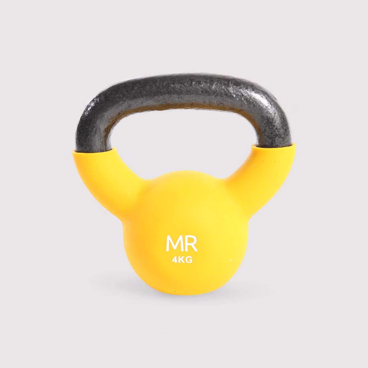 Kettlebell in neoprene 4 kg per esercizi di forza e resistenza