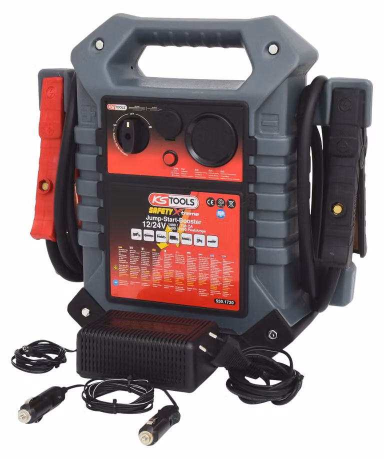 KS Tools 12 V + 24 V, avviamento mobile 1400 A