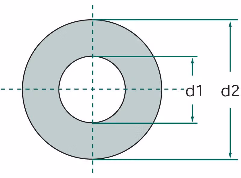 Rondelle Reyher KU 12,5x30 zincate (200 pezzi)