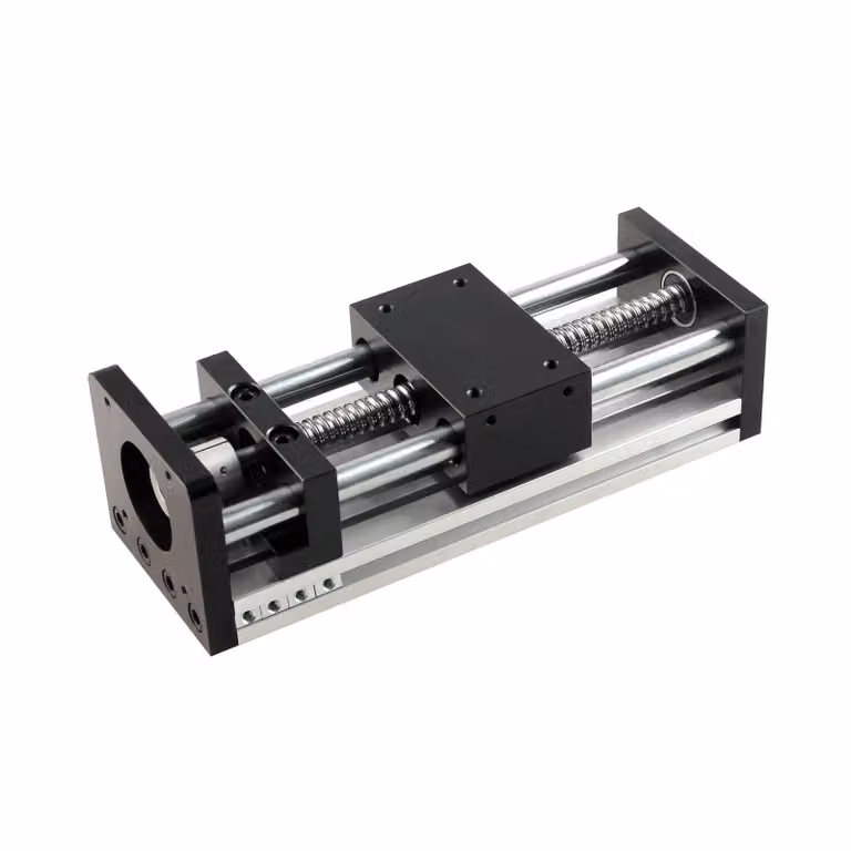 Tavola lineare CNC, precisione di 0,03 mm, capacità di carico di 50 kg, corsa utile di 100 mm, modello SFU1204
