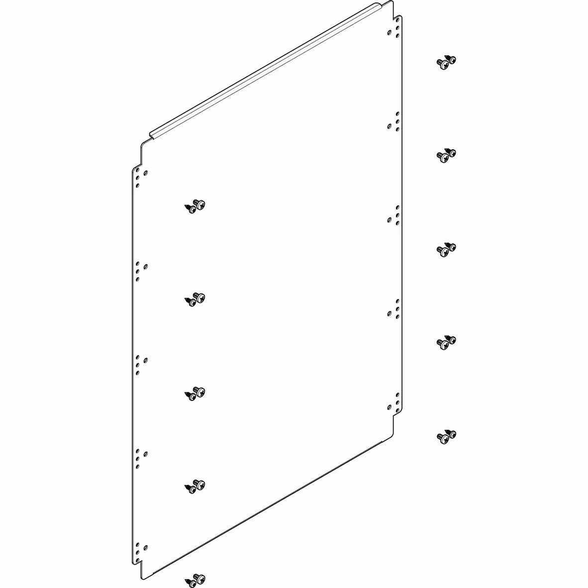 Piastra di montaggio ABN 496x702 mm 2FB/5RE per il montaggio tra i profili portanti FMA25N