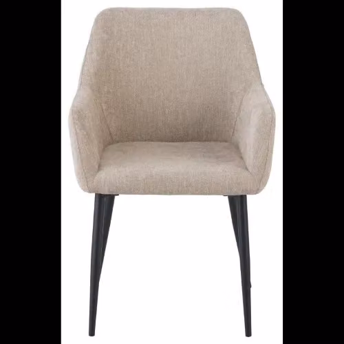 Poltrona Shirley Casa Collection in tessuto beige con braccioli – 2