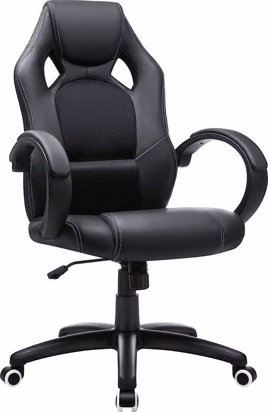 Sedia da ufficio ergonomica Famanu, design racing