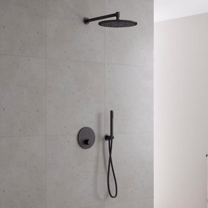 Sistema doccia a incasso Kronenbach Smart Push, per 2 uscite, modello rotondo