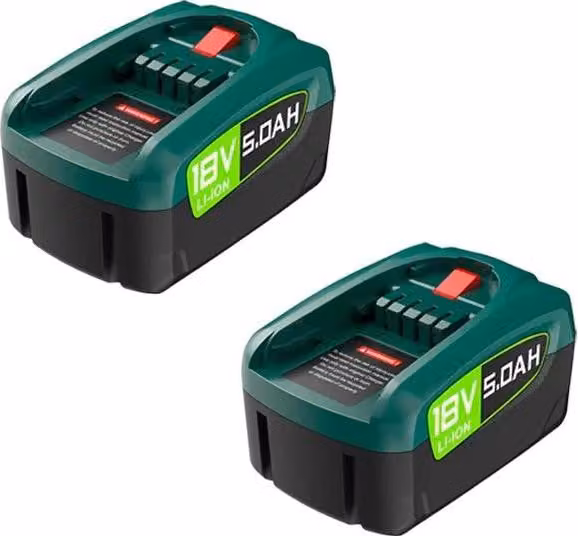 Batteria di ricambio, alta capacità 3800/5000 mAh, compatibile con utensili PBA PSB PSR, 2 pezzi da 5000 mAh