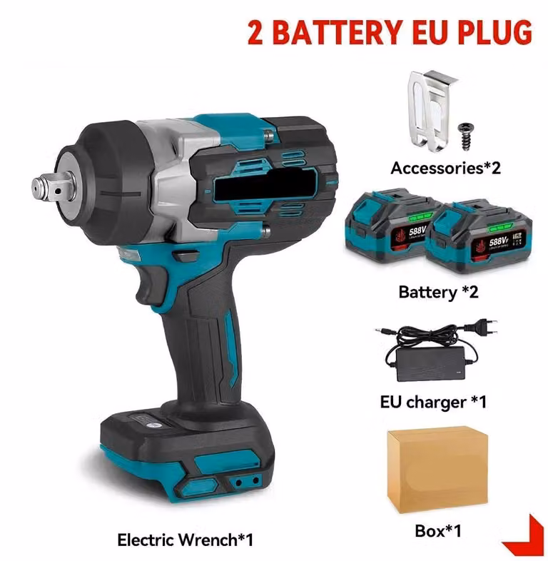 Chiave a percussione - Chiave a percussione a batteria - Chiave a percussione elettrica - Avvitatore a percussione - 2800 Nm