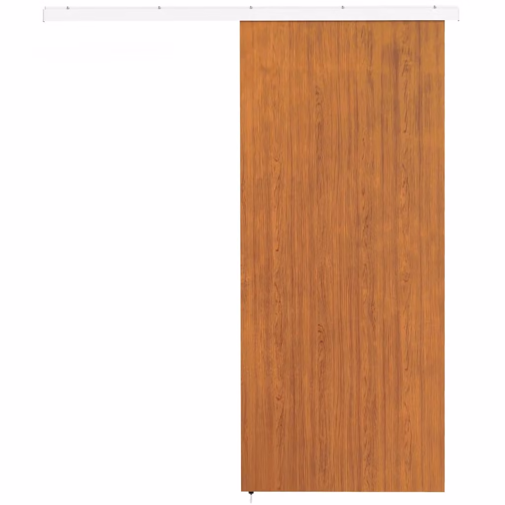 Porta Scorrevole per Armadio XYLO in Legno Marrone e Alluminio L: 90 cm, H: 210 cm con Binario – 2