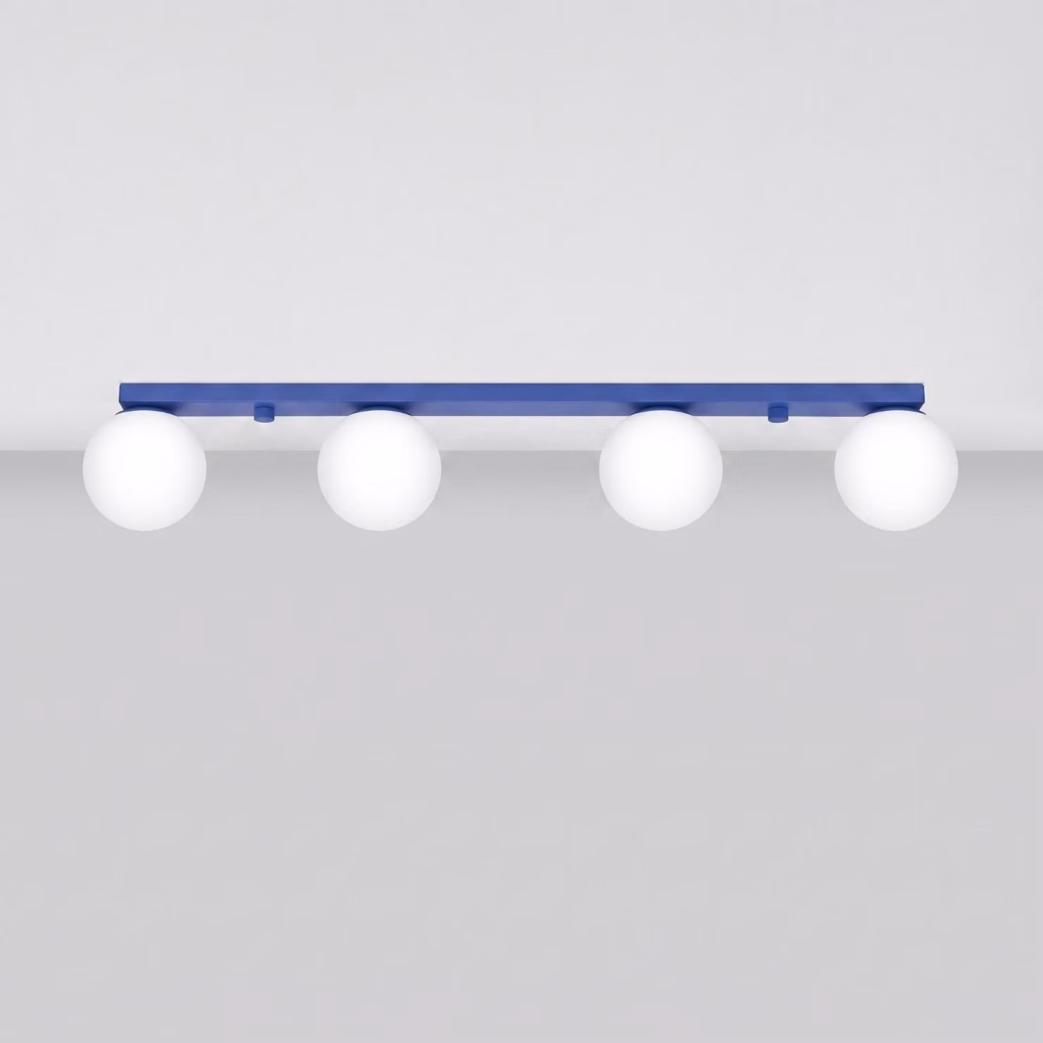 Plafoniera YOLI 4 oltremare 4xG9 8W acciaio/vetro 14.5x12x88cm Sollux Lighting