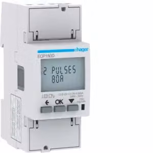 Contatore di energia Hager monofase, misurazione diretta 80 A, S0, MID ECP180D