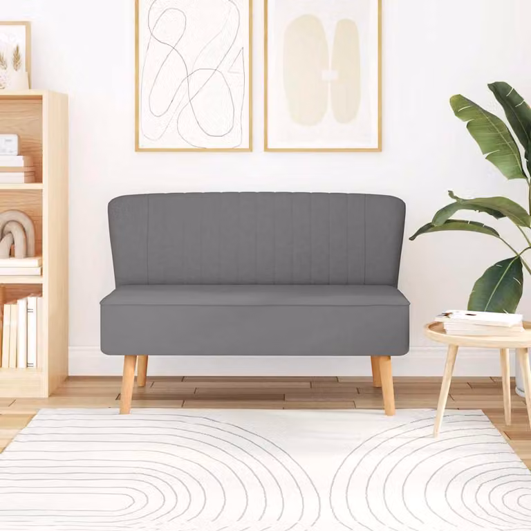 Maison Exclusive - Divano in Tessuto 117x55,5x77 cm Grigio Chiaro