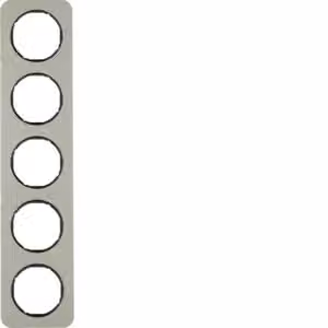 Berker 10152104 Cornice in acciaio inossidabile/nero Berker R.1