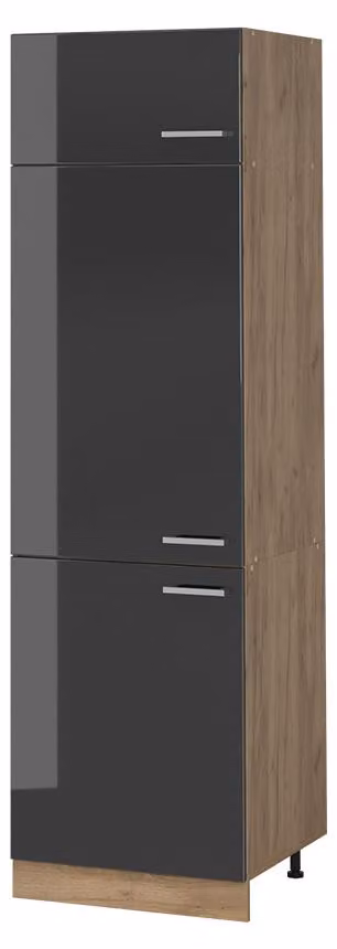 Mobile cucina dispensa Vicco R-Line Antracite lucido/Rovere dorato 60 cm, Model 63200