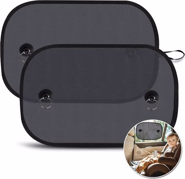 LEWONPO parasole auto bambino protezione UV ventose 50x30cm 2 pezzi