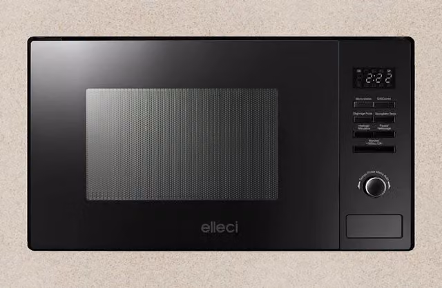 Forno a microonde da Incasso Plano ELLECI MW FGSP28151WS Multifunzione 60 cm Capacità 28L Classe A+ Granitek Avena 51
