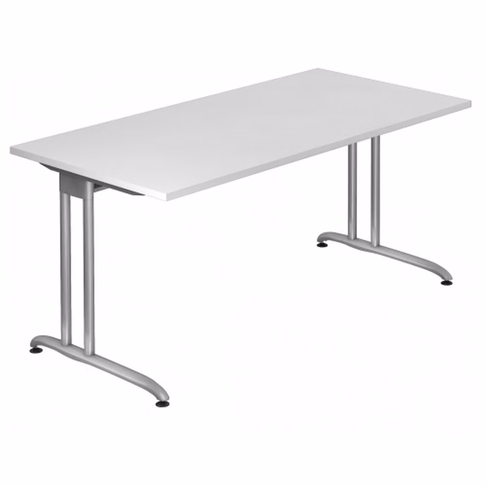 HAMMERBACHER BS16 Schreibtisch weiß rechteckig