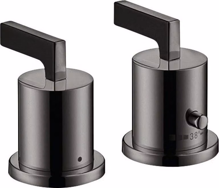hansgrohe AXOR Citterio thermostat de bord de baignoire 2 trous avec poignées manettes, 39482330, 39482330