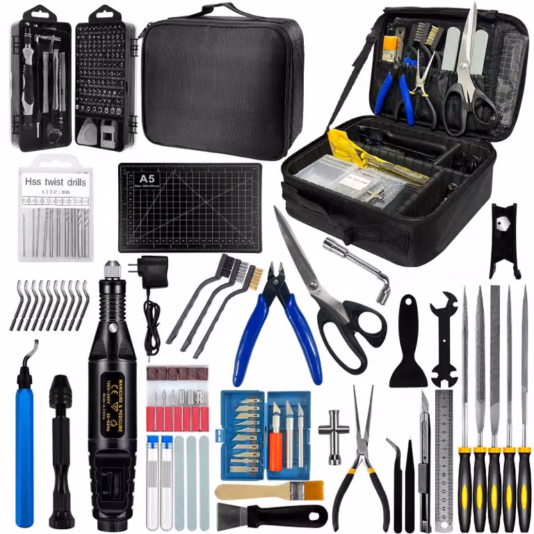 Kit di 212 accessori per stampante 3D, ideale per la smontaggio e la lavorazione di precisione