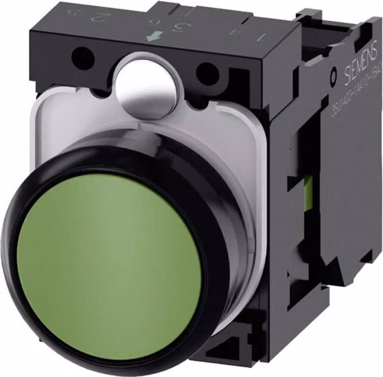 Siemens Anello frontale del pulsante in plastica, attuatore piatto verde SIRIUS ACT 3SU1100-0AB40-1BA0 1 pz