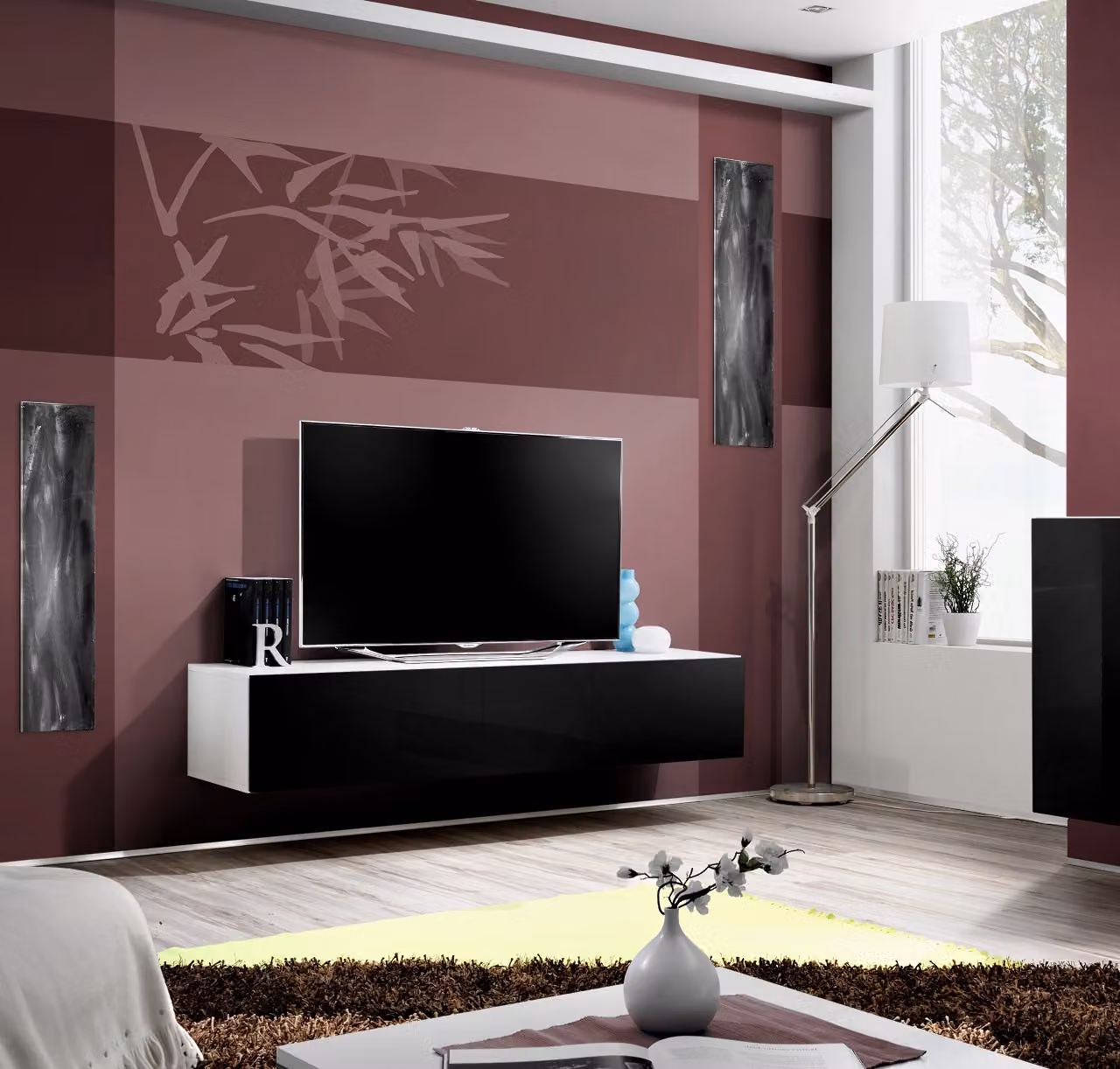 Tavolino per la TV FREYA - nero