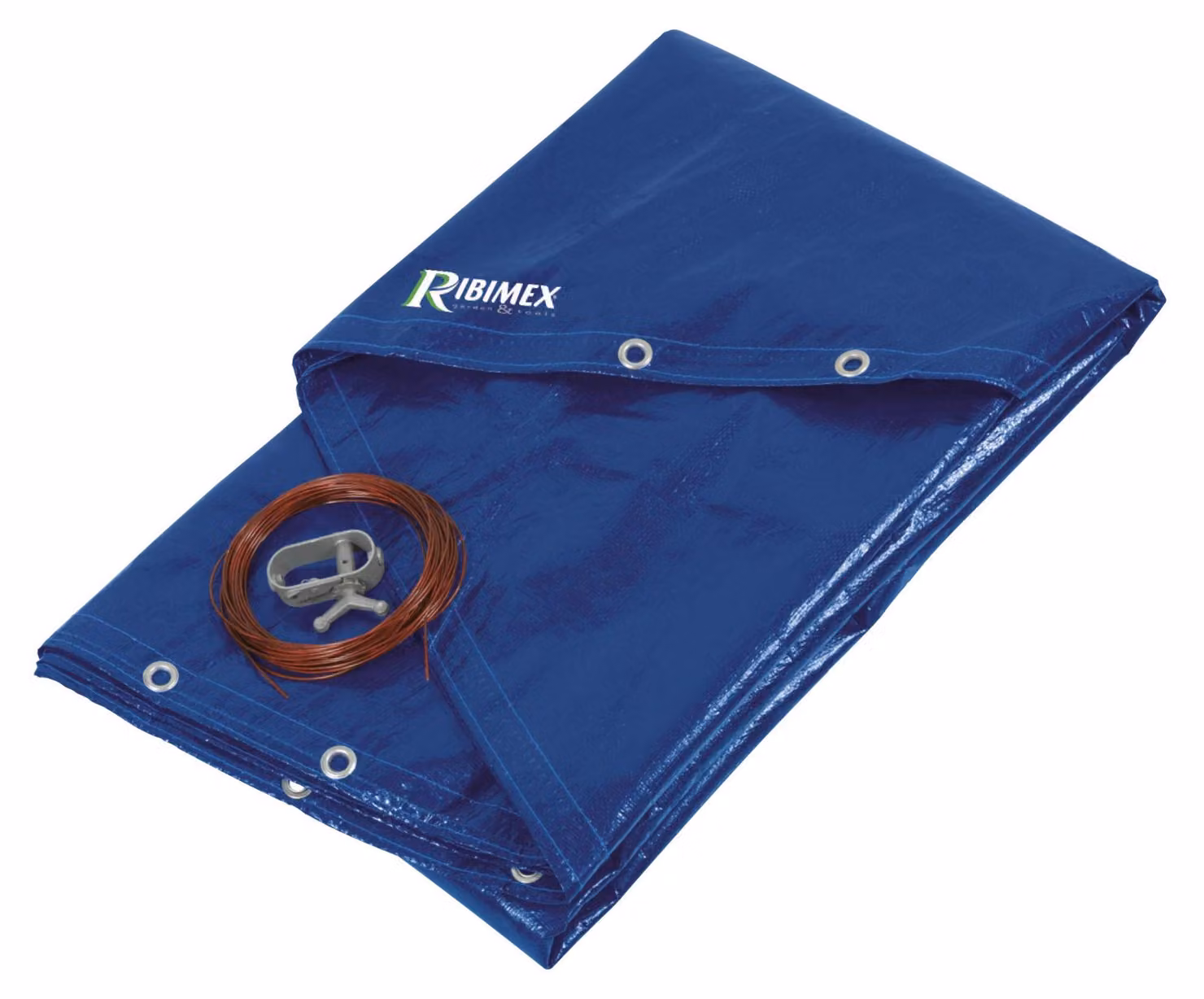 Telo copri-piscina, 6,20 metri, per piscina rotonda di diametro 5,60 metri, colore blu