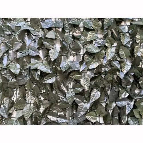 Siepe Sintetica Ornamentale a Foglie di Lauro Verde Scuro Villa D'este L: 20 m, H: 1,5 m – 2