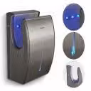 Bremmer Power Blade asciugamani elettrico a parete in acciaio inox spazzolato, filtro HEPA, funzionamento senza contatto, igienico, asciugatura rapida