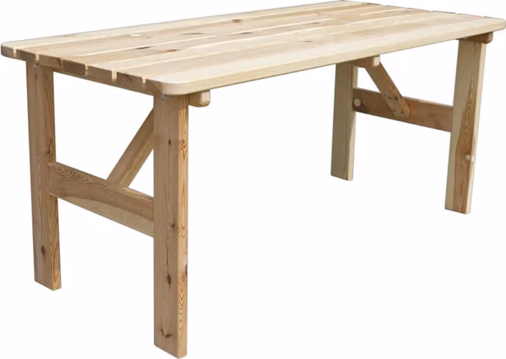 Tavolo da giardino in legno VIKING NATURAL - 200 cm