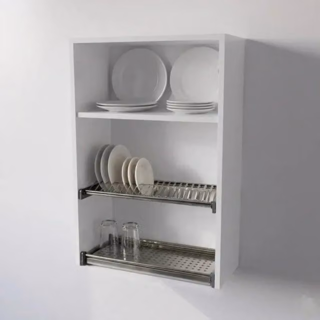 Calandrelli Pensile Scolapiatti Bianco H 90 x L 60 x P 33 cm