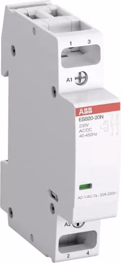 ESB20-20N-14 Installationsschütz 20 A, 2S/0Ö, 12 V AC (1SBE121111R1420)