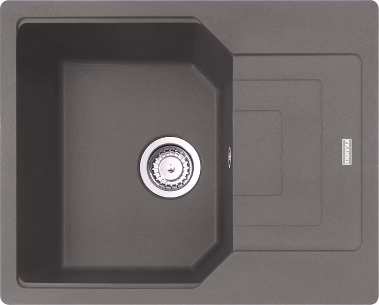 FRANKE URBAN UBG 611-62 lavello in STEEING GREY con selettore centrale in acciaio inox / Dimensioni del foro 600 x 480 mm R15 / Lavello in granito