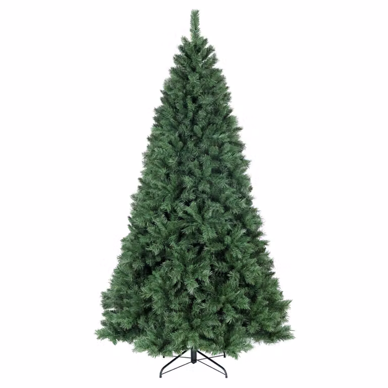 Albero di Natale artificiale Salcar 210 cm con sistema pieghevole e supporto in metallo, Ø 116 cm circa con 868 punte