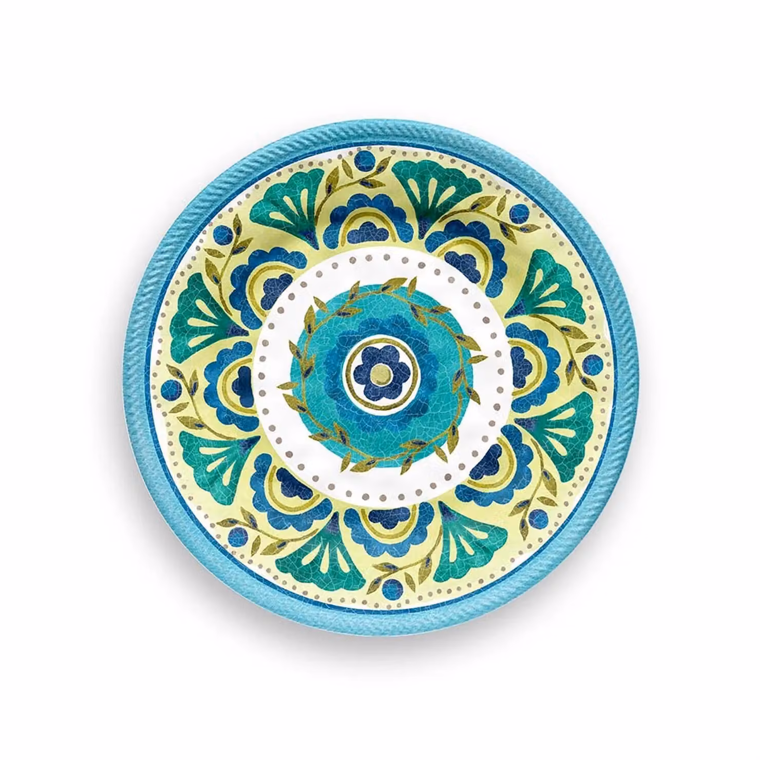 Piatto dessert in melamina, Linea London, diam. 21,6cm - 6 pezzi