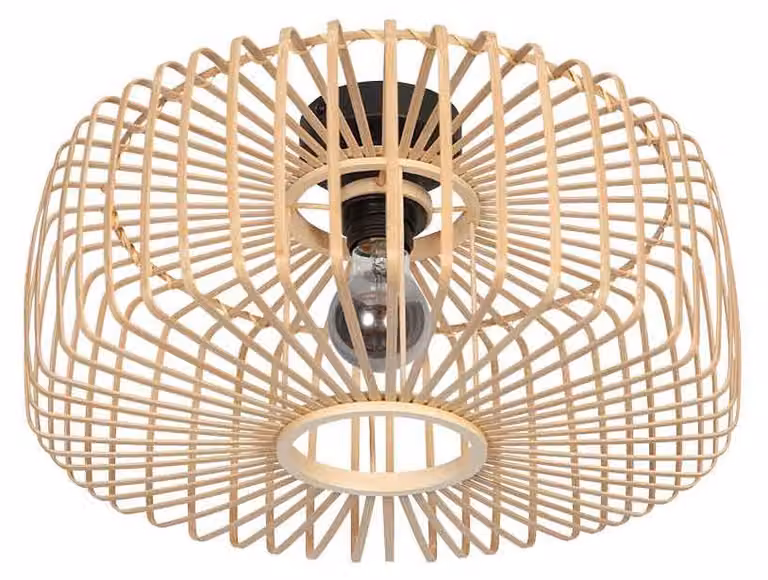 Plafoniera - naturale - Bloeba - bambù metallo - Ø 40cm - E27 - 4146ZW - Steinhauer