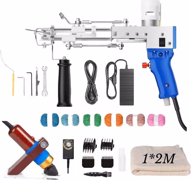 Kit pistola per tufting, rifinitore, macchina per tufting di tappeti