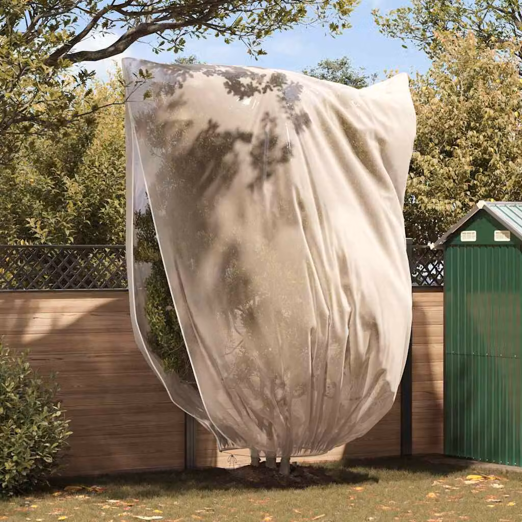 Copertura in fleece beige vidaXL per la protezione antigelo delle tue piante