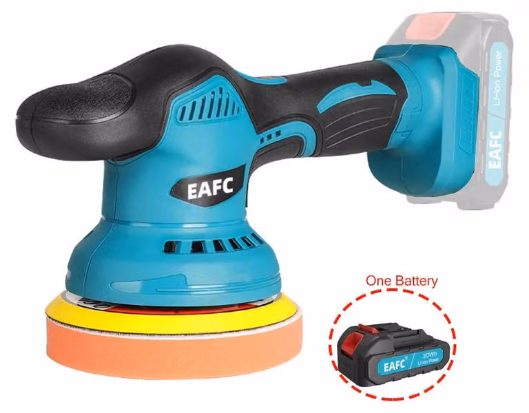Lucidatrice elettrica a batteria, con 6 velocità regolabili, design ergonomico, alimentata a batteria