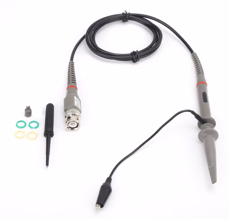 P6100: Sonda di prova per oscilloscopio, 1X/10X, frequenza 6 MHz - 100 MHz, accessorio digitale