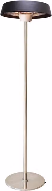 Stufa Elettrica ad Infrarossi Ø50 cm a Piantana 2000W per Esterni Nera