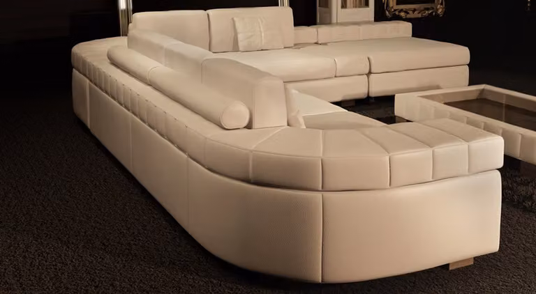Ledersofa mit USB 3+2+1 Sitzer Garnitur Designersofa Ecksofa Polstercouch Sofa