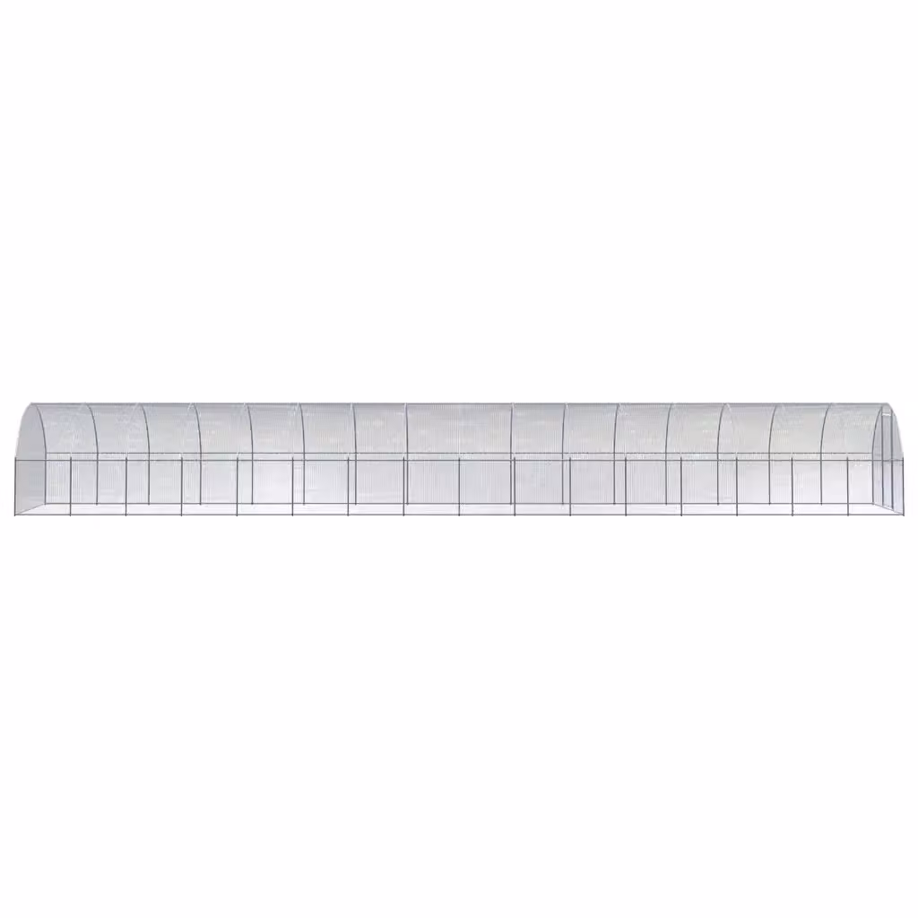 Gabbia per polli da esterno Videx in acciaio zincato color argento L: 16 m, P: 3 m, H: 2 m – 2