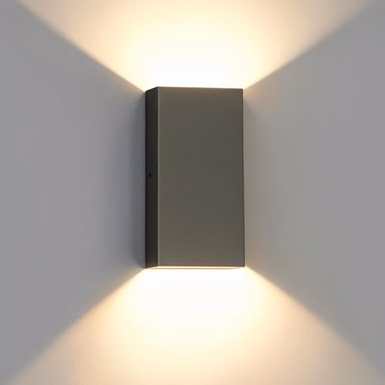Lampada da parete a LED per esterni, colore grigio antracite, grado di protezione IP54, 14 W, 230 V