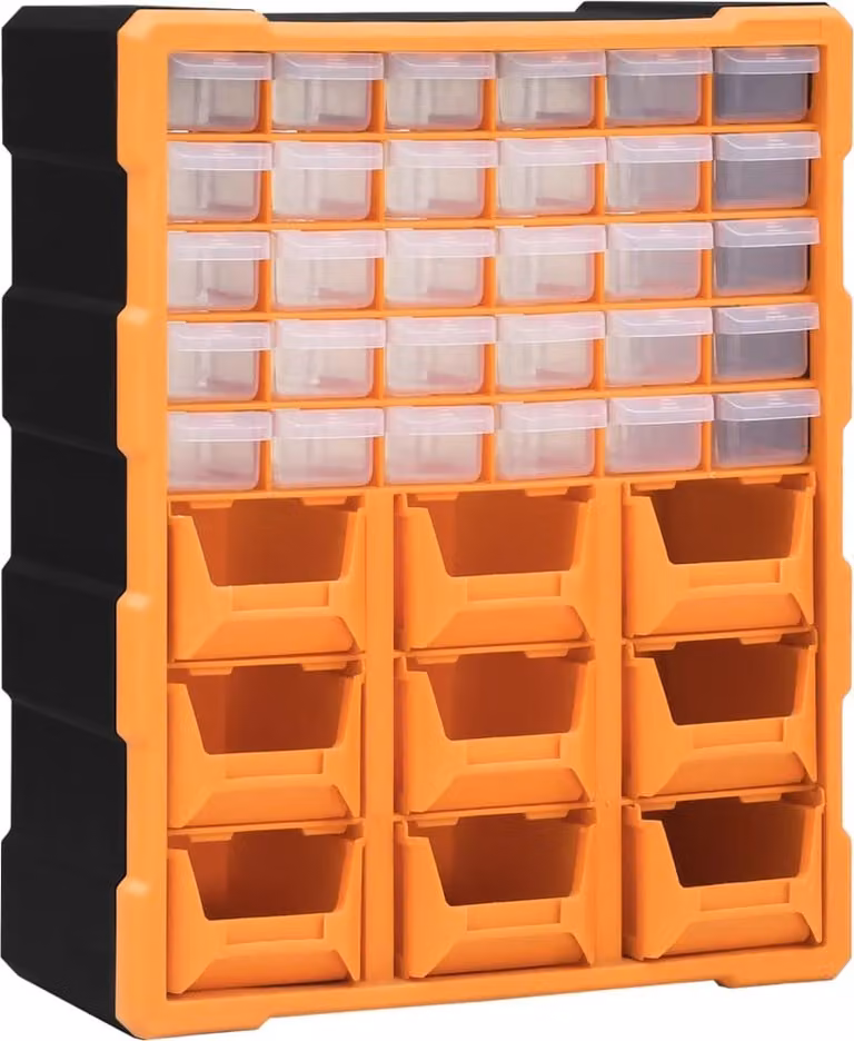 The Living Store Organizzatore multi-cassetto con 39 cassetti 38x16x47 cm