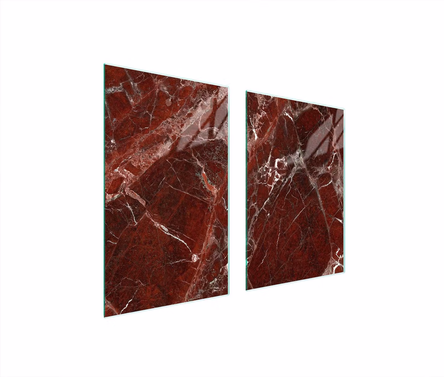 Pannello Di Protezione In Vetro Per Cucina 65X52 Marmo