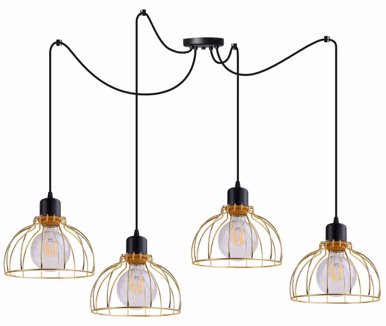 Lampada da soffitto Lampadario Golden Spider Loft