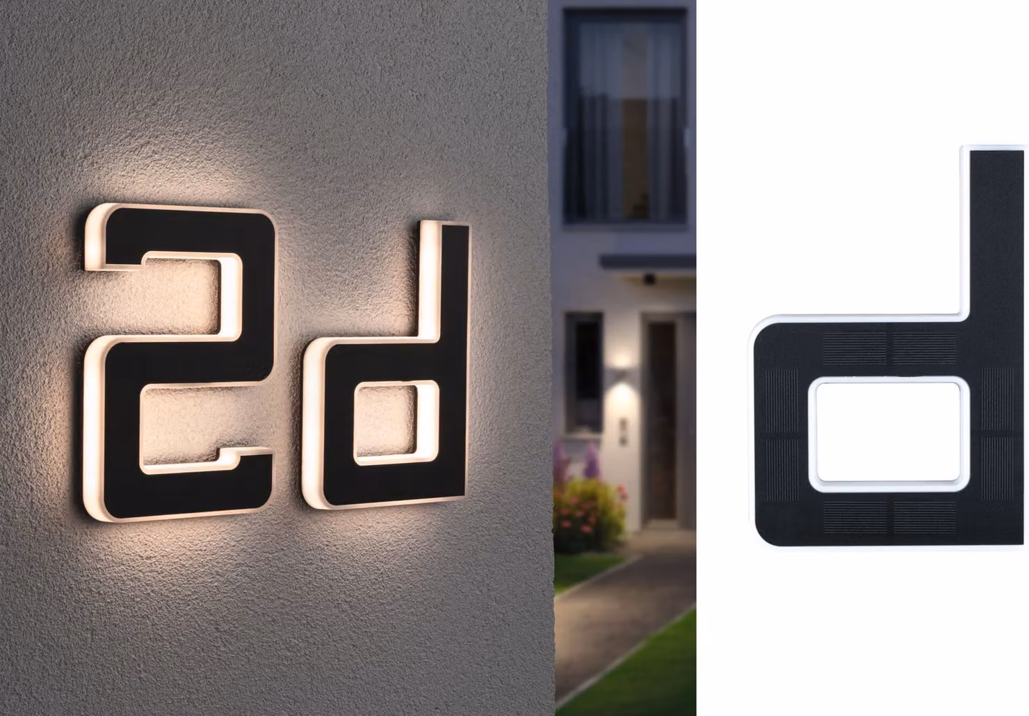 Paulmann Solar LED numero civico lettera d