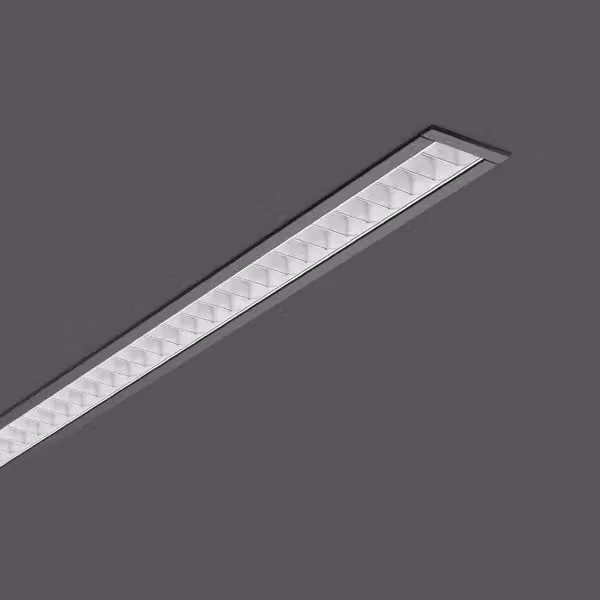 RZB Less is more 27, 25 W, 2400 lm, 840, nero, on/off, faretti da incasso a soffitto e da parete, L 1014 P 38 A 2, griglia, 65°/45° 312177.003.1